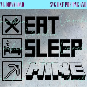 Video Gaming Svg, Svg, Png, Clipart, Eat Sleep Mine, Mine PNG, Mine Digital Svg, Mine Letter SVG, PNG, Mine Clipart, Mine, Gaming