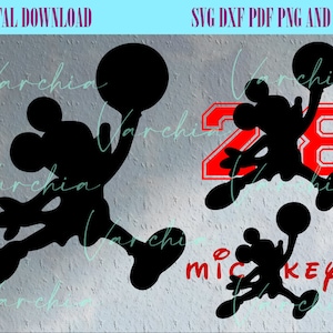 Basketball svg, Mickey Basketball svg, Mickey 1928, Basketball Shirt svg, Dunk svg, Slam Dunk svg, Cartoon svg, Silhouette, sofortiger download