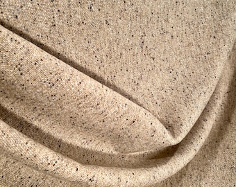 Pierre Frey wool tweed upholstery fabric in natural