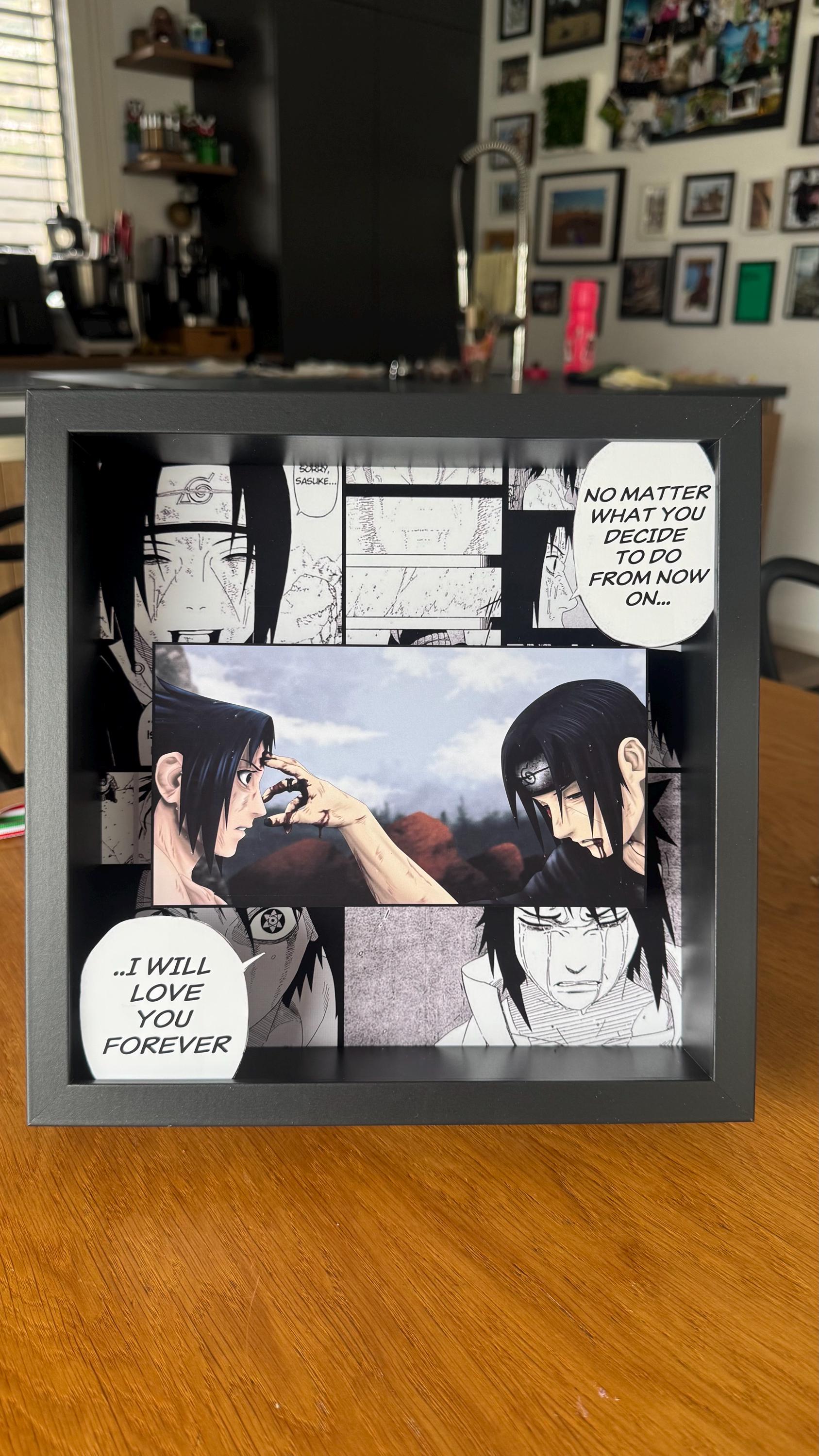 Naruto - Sasuke & Itachi - 3D Diorama / Shadowbox