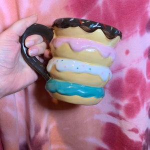 Ceramic oversized donuts mug