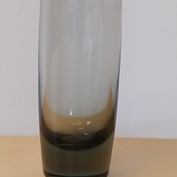 Holmegaard Danish smoked Glass Vase vintage modern danish glassware gift for collector