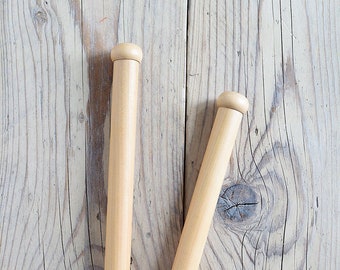 KNITTING NEEDLES WOOD vegan sustainable smooth natural