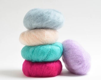 SUPERSOFT MOHAIR YARN wool mohair knitting yarn fluffy & hairy beautiful mohair yarn