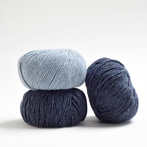 RECYCLED JEANS YARN  Italian yarn  made from textile waste - needle 5.5 - 6