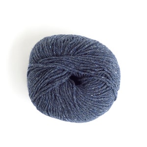 RECYCLED JEANS YARN Italian yarn made from textile waste needle 5.5 6 3.AVIATION