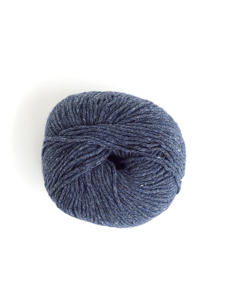 RECYCLED JEANS YARN Italian yarn made from textile waste needle 5.5 6 3.AVIATION