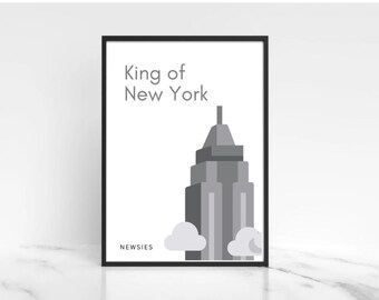 King of New York | Newsies Inspired | Musical Theatre Digital Print