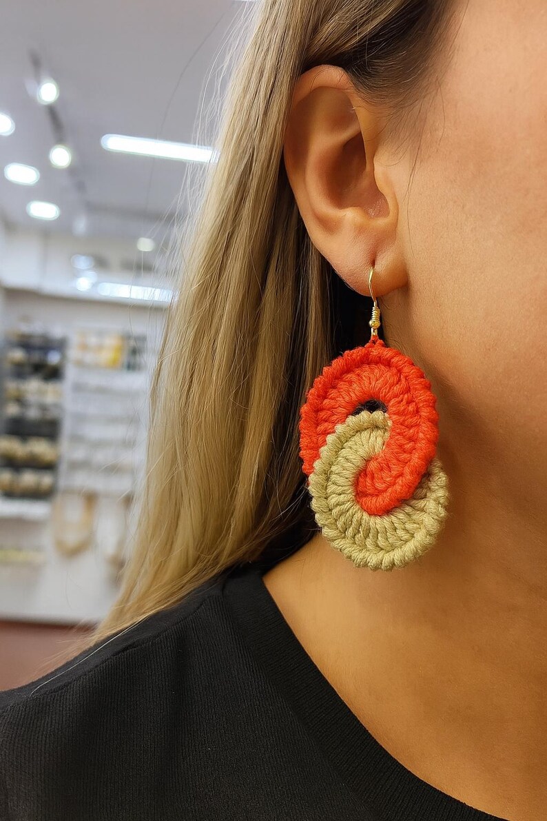 DIY Crochet Earrings Pattern: Beginner-Friendly Jewelry (PDF Pattern), Valentine's Day gift image 12