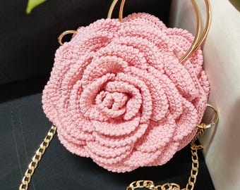 Rosa Tasche häkeln: Schritt-für-Schritt Video Anleitung (PDF Download)
