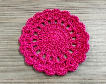 Quick and Easy Coaster Crochet Pattern for Beginners (PDF Download + Video Tutorial)