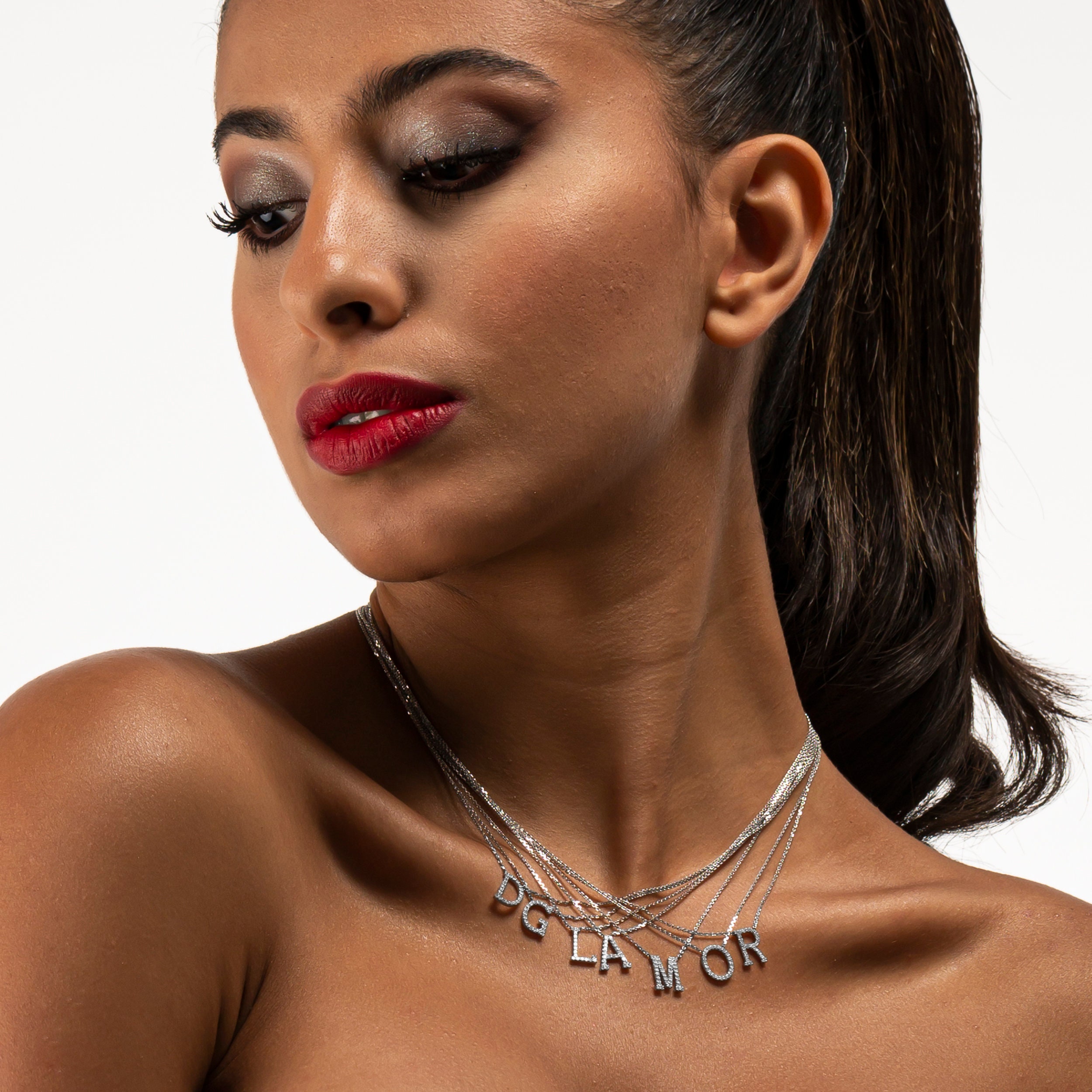 Tiny diamond initial necklace new arrivals