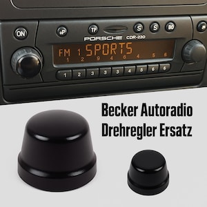 Bedieningsknoppenset - Becker autoradio - Draaiknop voor Porsche 996 986 Boxer radio CD-knop cr-220 cdr-220 CDR-22 CDR-32 en andere Becker radio's