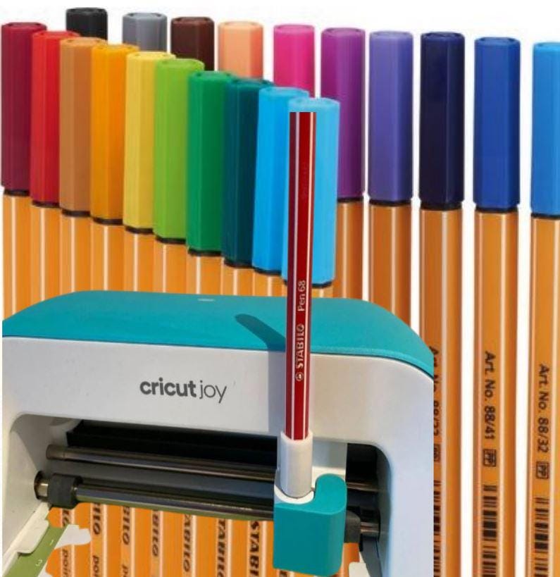 Adapter Stabilo pens for Cricut Joy Circutjoy xtra and Joy Extra plotter - Accessories - Cricut adapter insert pen and draw band NEW