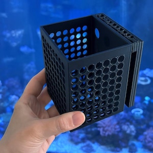 Aquarium Plant Box Plant Basket Mangrove Bamboo Reed Holder Saltwater Freshwater Plant Holder Overflow Pot Stable Version NEW - A60