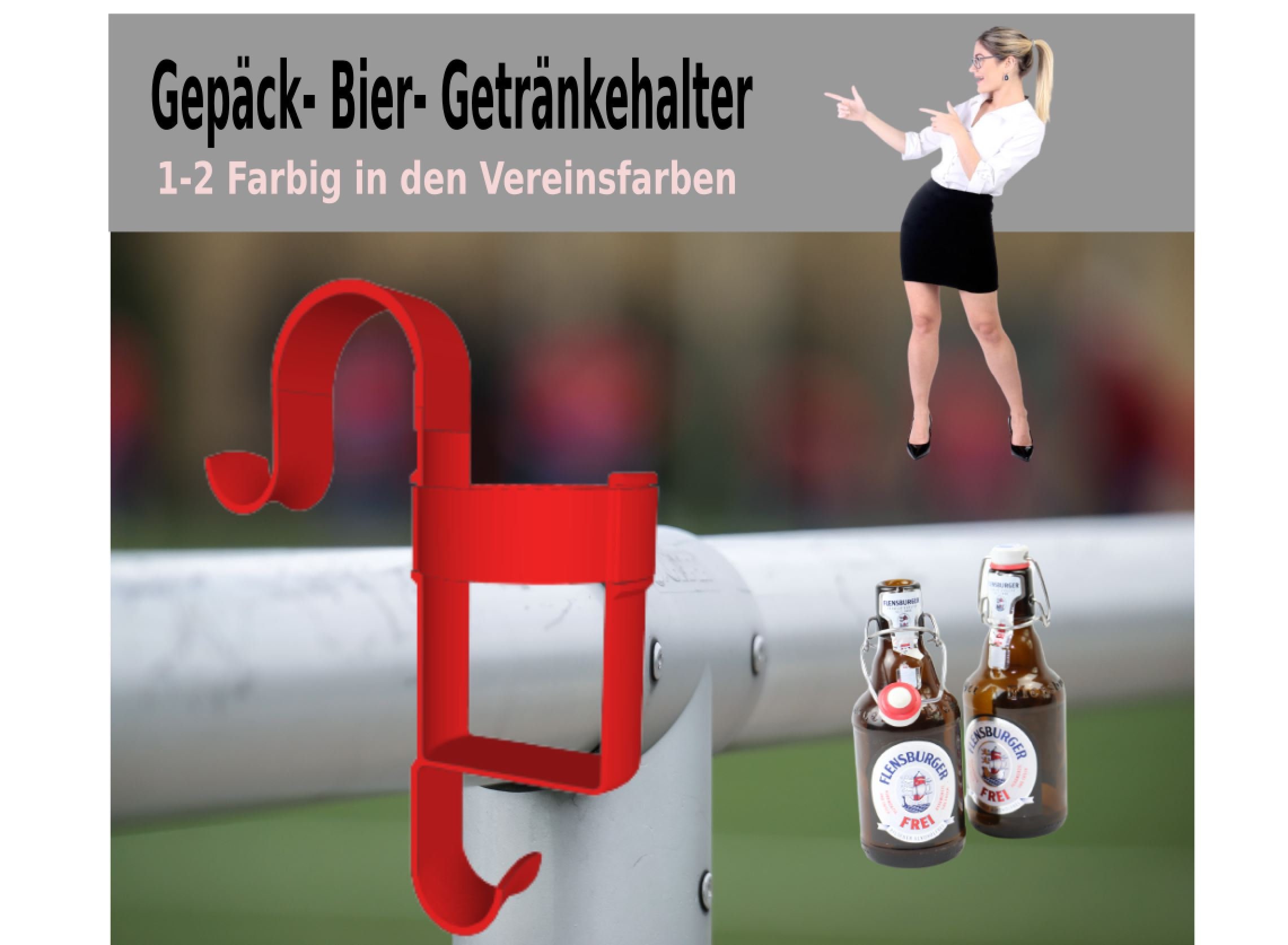 Bierflaschen-Halter – innovativer Getränkehalter / Ständer