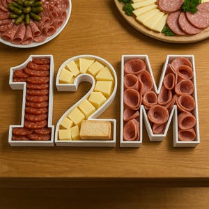 Wypełniane litery i cyfry Pudełko 20 cm wysokości DIY Cukierki Ser Wędliny Kiełbasa Kwiat Pudełko Czekoladki Pudełko Truskawki Pudełko Owoce Urodziny