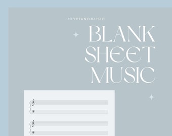 Printable Piano Staff Paper: Treble & Bass Clef (Letter/A4 PDF)