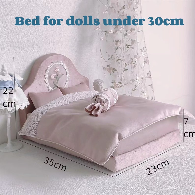 Double Bedduvet Set for Dolls Dolls House Bed With Mattress 112th