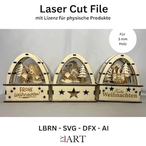 Juego de mini arcos de luz de 3 mm cortados con láser