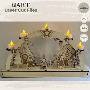 Laserdatei Weihnachten Weihnachtswichtel | Weihnachtsdeko | Weihnachten Lasercut | Laser Cut Files | Multi Layer | LightBurn