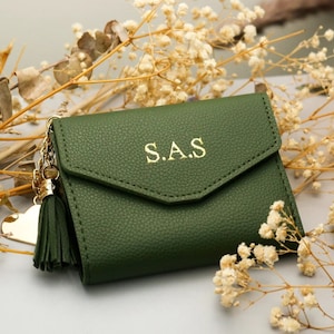 Hand-embroidered Flower Wallet Women's Short Buckle Folding Coin Purse
