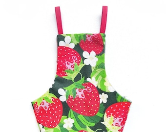 Pigeon Pants Fly Diaper Bird Diaper Flightsuit - Strawberries