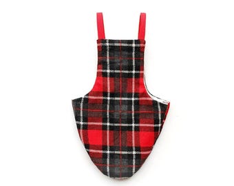 Pigeon Pants Bird Diaper Flightsuit - Grandad's Plaid