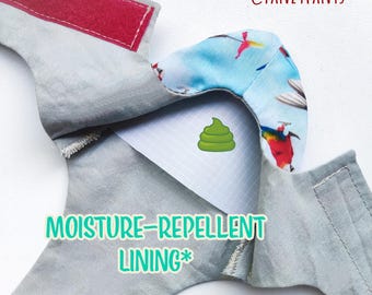 Moisture-Repellent Lining for Pigeon Pants - Washable Insert or Full Lining (Pants Not Included)