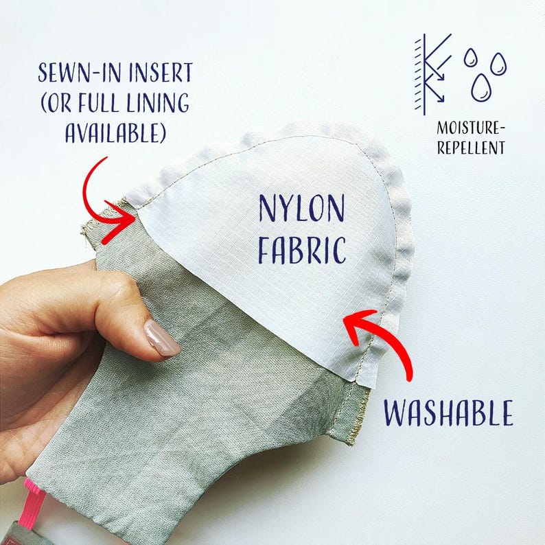 Moisture-Repellent Lining for Pigeon Pants - Washable Insert or Full Lining (Pants Not Included) image 2