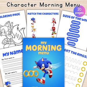Basic Morning Menu Homeschool, Preschool Morning Menu, Toddler Morning Basket, Charlotte Mason Homeschool Morning Basket, Kindergarten Menu
