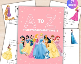 Alphabet Tracing Worksheets A-Z / ABC Tracing Workbook /Handwriting Letters Tracing /Printable Preschool & Kinder Worksheets /Alphabet Trace