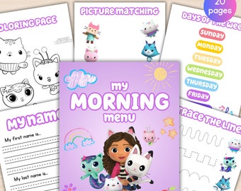 Menú básico de la mañana Educación en el hogar, Menú de la mañana preescolar, Cesta de la mañana para niños pequeños, Cesta de la mañana de la escuela en casa de Charlotte Mason, Menú de jardín de infantes