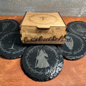 Tolkien Inspired Coaster Set