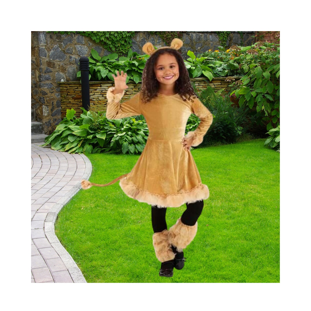 Halloween Lady Lion Costume for Girls Etsy