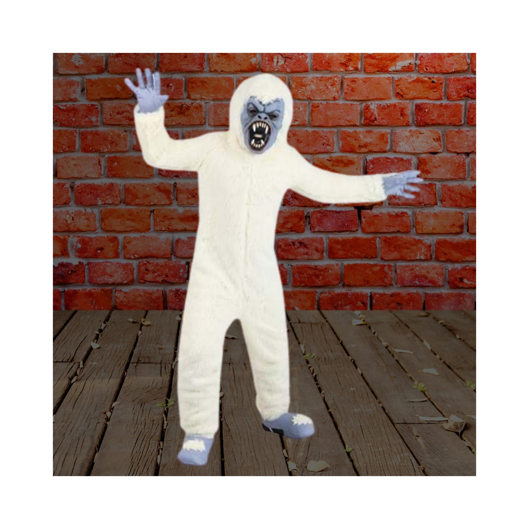 Halloween Yeti Costume for Kids Etsy