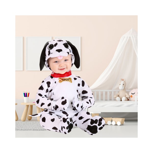 Dalmatian Baby Costume Black and White main image 1