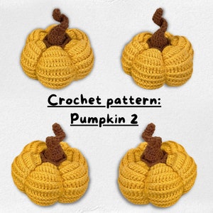 Pumpkins Crochet Pattern For Halloween, Autumn Pumpkins Amigurumi, PDF Crochet Pattern, English only - US Term
