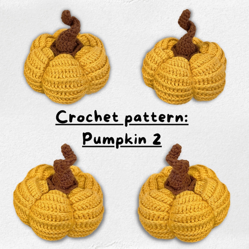 Pumpkins Crochet Pattern For Halloween, Autumn Pumpkins Amigurumi, PDF Crochet Pattern, English only - US Term