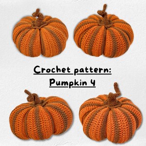 Pumpkins Crochet Pattern For Halloween, Autumn Pumpkins Amigurumi, PDF Crochet Pattern, English only - US Term