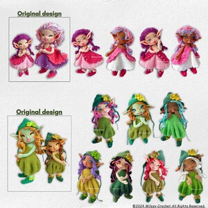 Instrucción fácil de bordado de ojos en la muñeca Elves de Wilozy, instrucción de patrón de bordado para ojos de Amigurumi, tutorial de ojos de bordado imagen 5