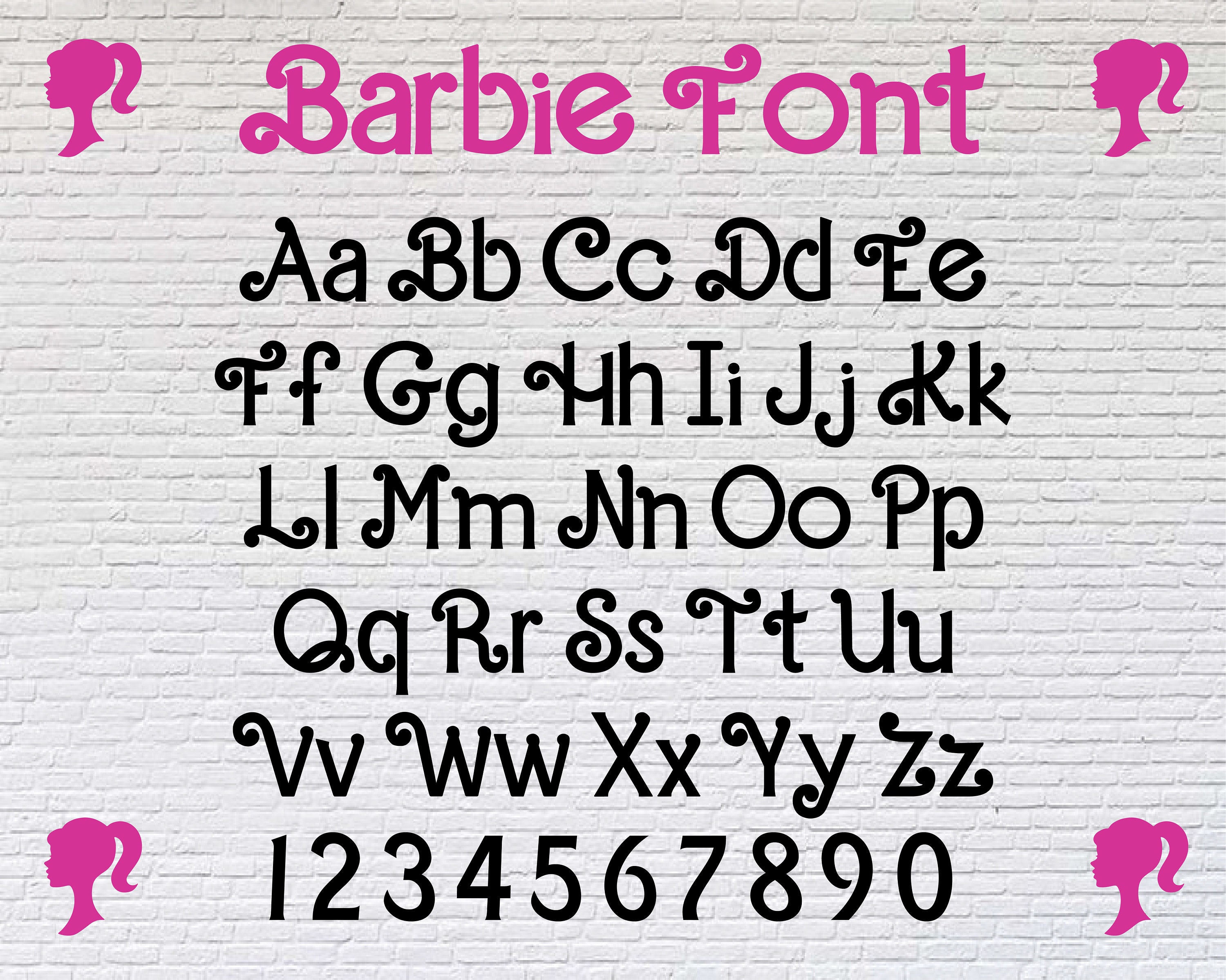 Barbie Font Svg, Barbie Logo Font Svg, Barbie Font Style Svg, Barbie ...