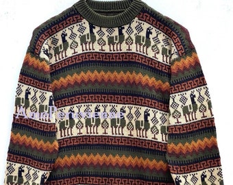 Alpaca Sweater, Peruvian Sweater, Unisex Sweater, Peruvian