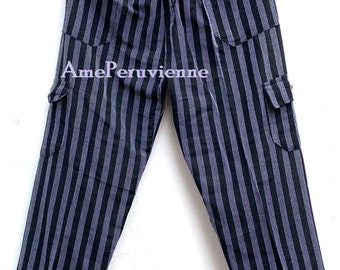 Funky Peruvian Stylish Pants mix Blacks from South America! Peruvian Pants! Best Quality Cotton Acrylic - Original Colors