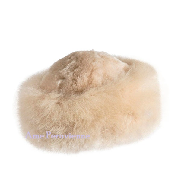 PREMIUM 100% Peruvian baby alpaca unisex fur hat russian hat ladies womens fine alpaca hat cossack hat alpaca fluff hat winter hat cossack