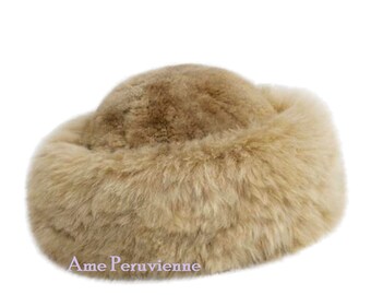 Luxurious Baby Alpaca Fur Hat Camel, Ladies Women Hat  display picture 3