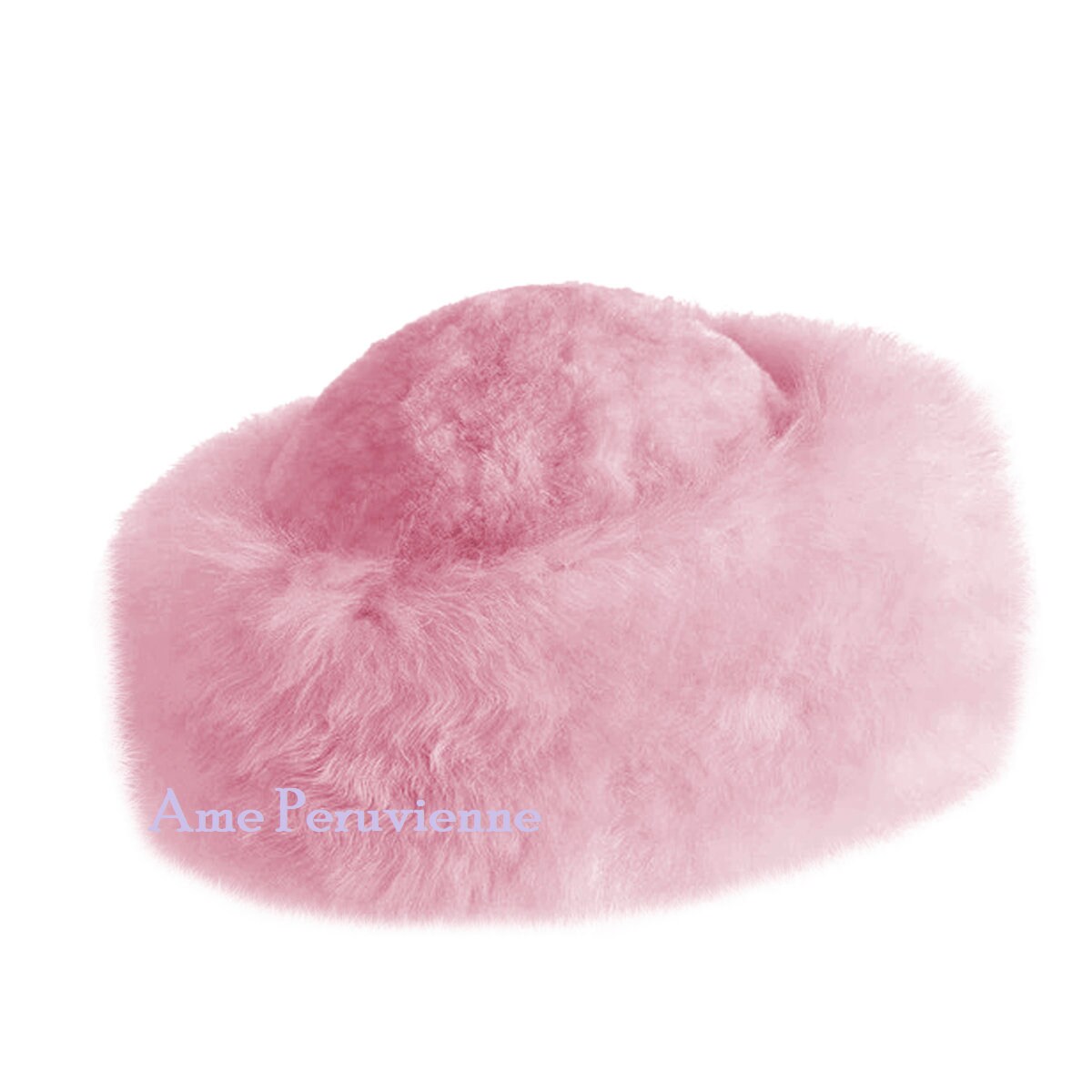 Hortensia hat from baby alpaca BABY ALPACA FUR HAT | Genuine Baby Alpaca Fur Handcrafted  main image 2
