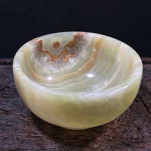 Stiller Stein Pool | Natürliche Grüne Onyx Schale