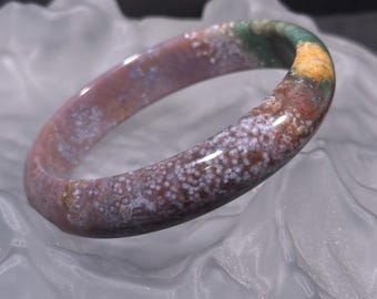 The Sea Forgets Nothing | Ocean Jasper Bangle