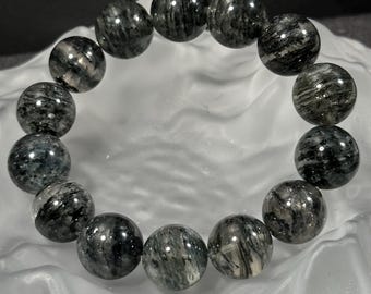 Midnight Root | Black Phantom Quartz Bracelet